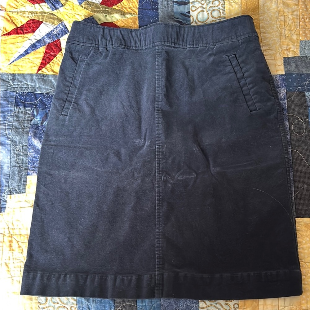 Laura Scott Blue Knee-Length Pencil Skirt